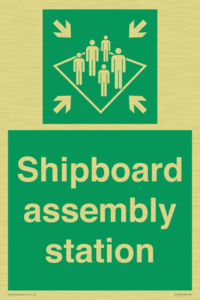 Shipboard assembly station
